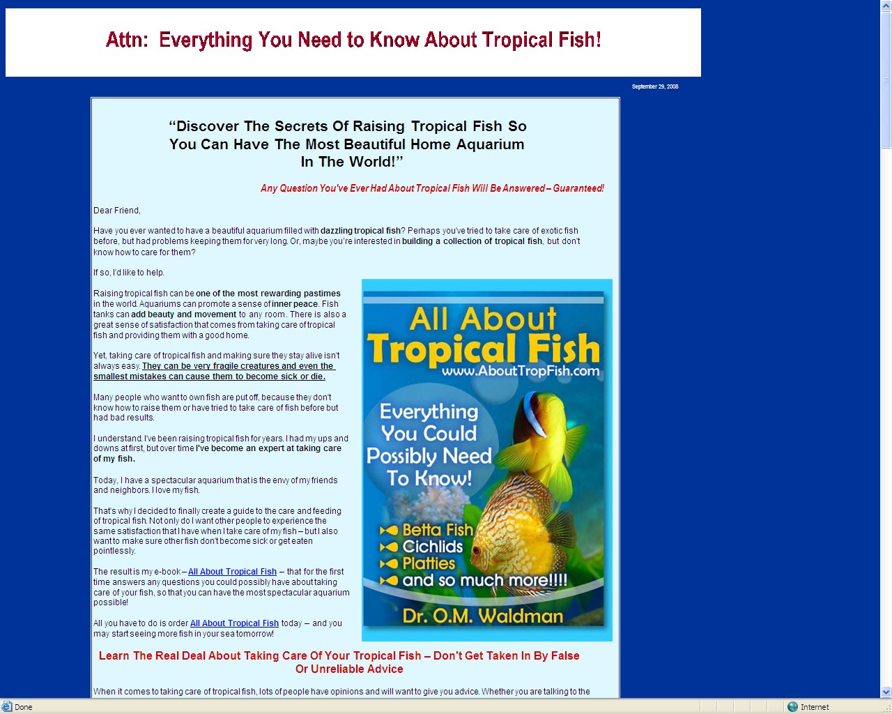 About Tropical Fish